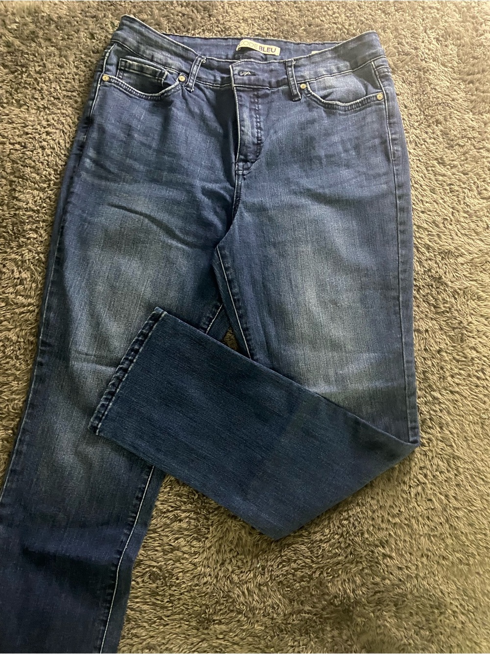 Code Bleu Women's Straight Leg Jeans in Dark Blue Wash- Chelsea Straight